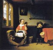 Nicolaes maes The Naughty Drummer Boy oil painting on canvas